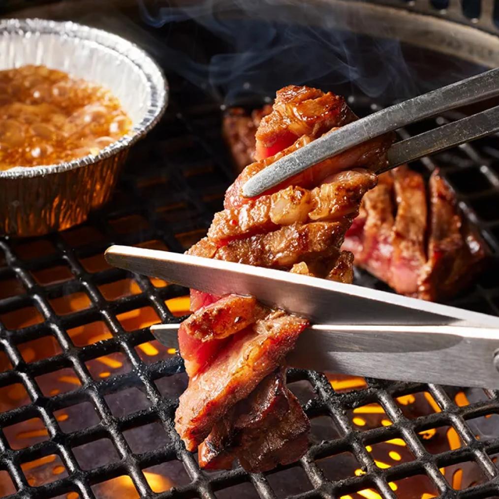 【名物】 超極厚ハラミ  ～ガリバタ醤油～の美味しい焼き方(3)