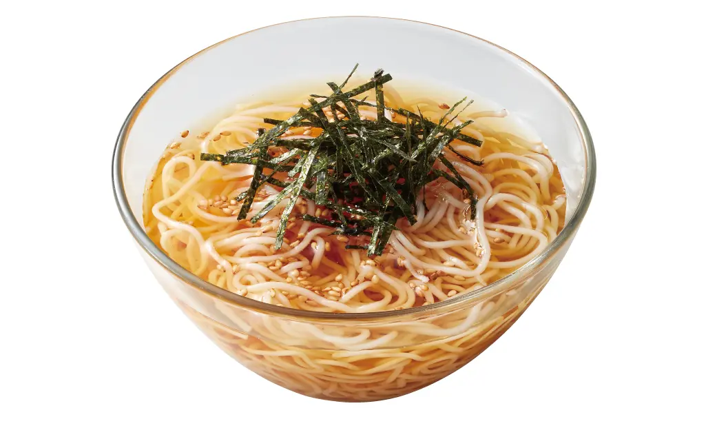 〆のさっぱりそうめん